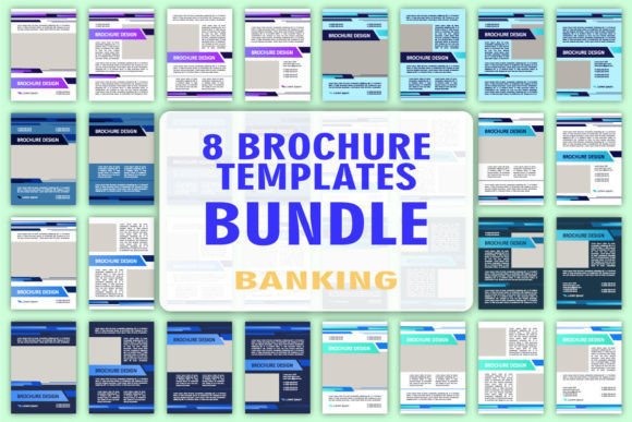 Banking Options Brochure Design Bundle: Graphics & Graphic Templates