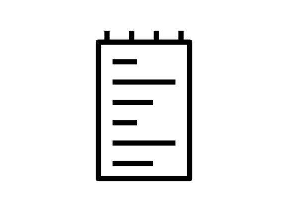 Beautiful List Icon for Graphics and Icons