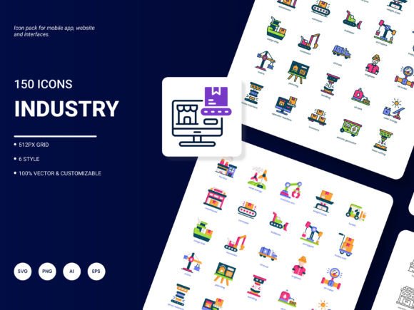 Industry Icon Pack: Graphics for Modern Design