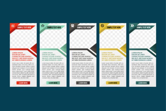Learn More Web Column Vertical Graphics