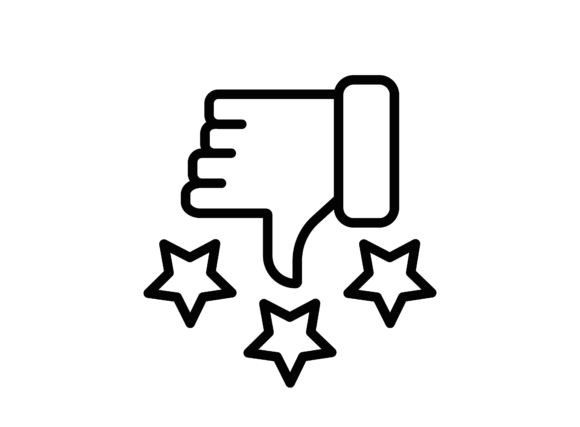 Negative Review Graphics and Icons