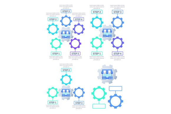 Retailing Infographic Chart Template Set
