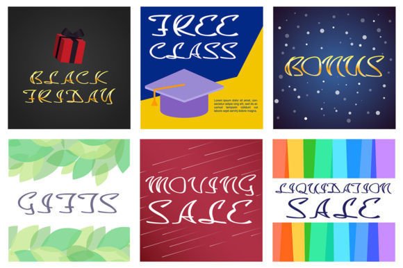 Sale Promotional Banner Bundle: Graphics & Print Templates