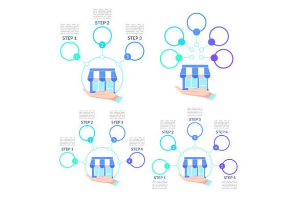Small Shop Infographic Chart Set