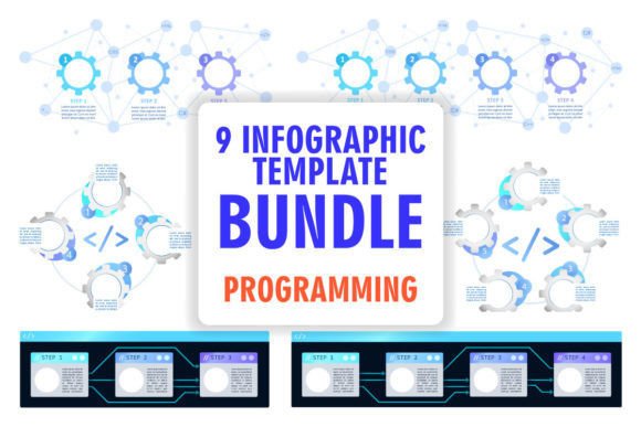 User Software Infographic Template Set